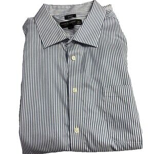 pronto uomo dress shirt blue size 18.5 34/35